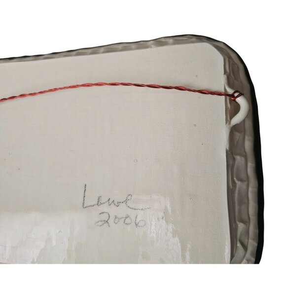 HANDMADE DISH Checkerboard & Geometric Design Ceramic Tray - Picture 5 of 5